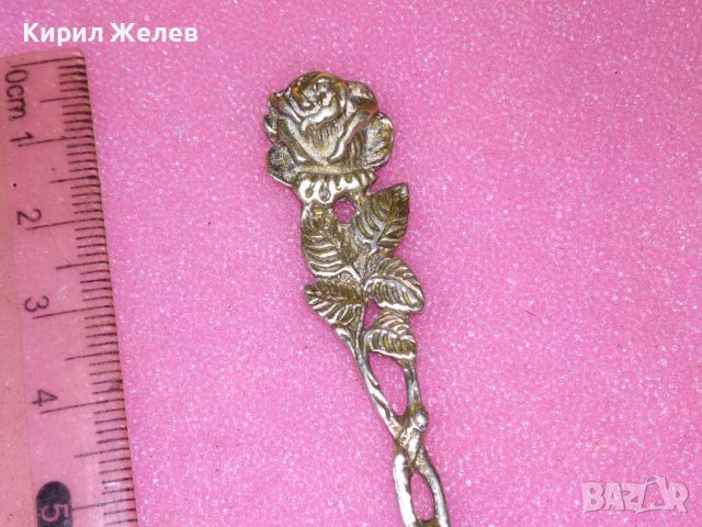 СТАРА ФЛОРАЛНА КОЛЕКЦИОНЕРСКА ДЕСЕРТНА СРЕБЪРНА ВИЛИЧКА СРЕБРО 800 ПРОБА 43001, снимка 10 - Колекции - 44376205