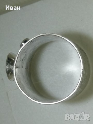 Пръстен сребро, Сапфир, Смарагди, снимка 4 - Пръстени - 40386996