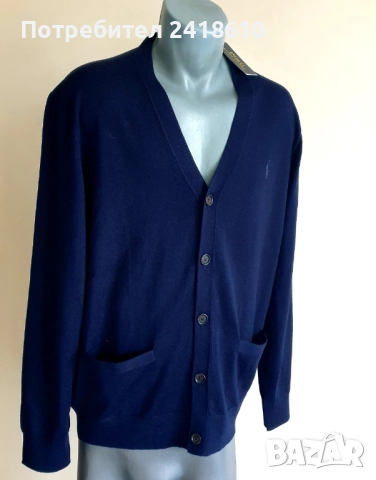 POLO Ralph Lauren Merino Wool Slim Fit  Cardigan Mens Size XL НОВО! ОРИГИНАЛ! Мъжка Жилетка !, снимка 15 - Пуловери - 52789876