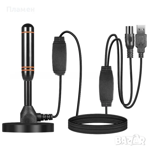 Вътрешна антена с усилвател за цифрова телевизионна DVB-T HDTV телевизионна антена, снимка 7 - Приемници и антени - 47721671