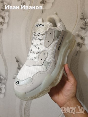  сникарси  Balenciaga Triple S Clear Sole  номер 43, снимка 7 - Маратонки - 42437678