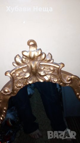 Огледало в бароков стил на дървена основа, снимка 2 - Антикварни и старинни предмети - 29589498