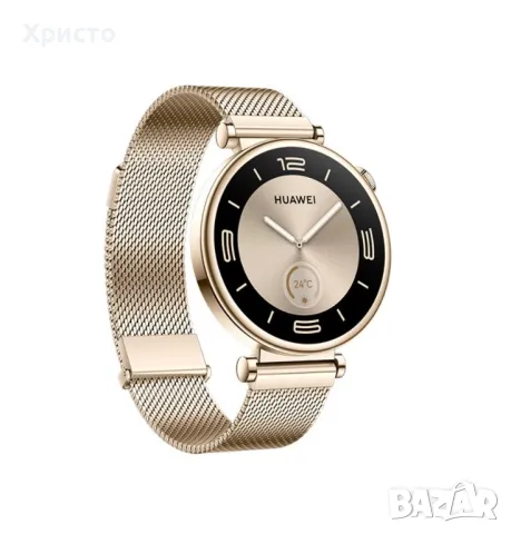 НОВ!!! Смарт часовник Huawei Watch GT 4, 41 mm, Gold Milanese, снимка 1 - Дамски - 48404126