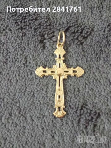 Златно кръстче 14К, снимка 2 - Колиета, медальони, синджири - 44683160