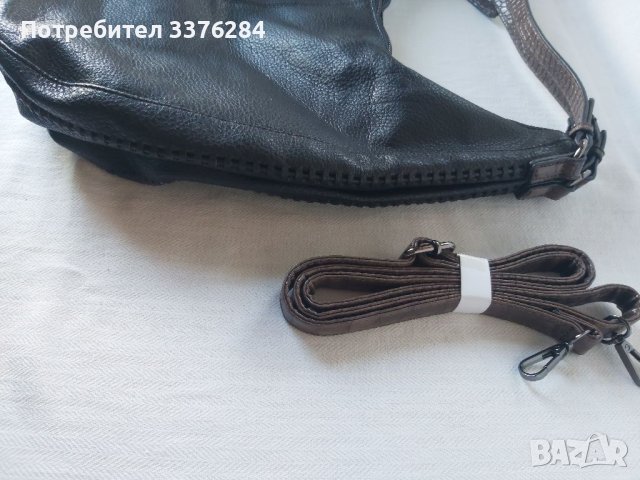 Елегантна дамска кожена чанта, снимка 6 - Чанти - 40835831