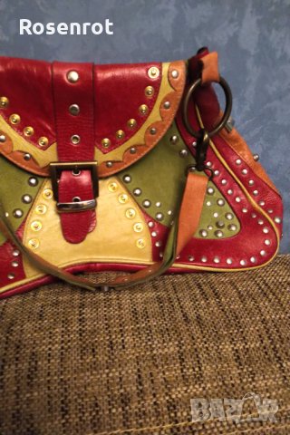  Бутикова чанта естествена кожа ръчна изработка , снимка 4 - Чанти - 30520477