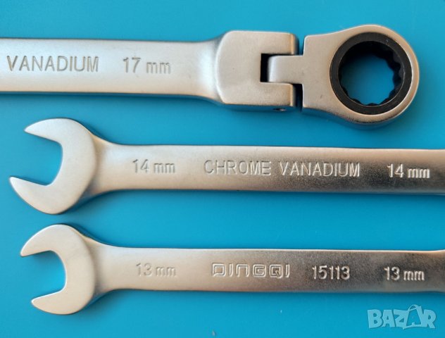 Професионален комплект звездогаечни ключове с тресчотка и чупеща глава, снимка 3 - Ключове - 41916835