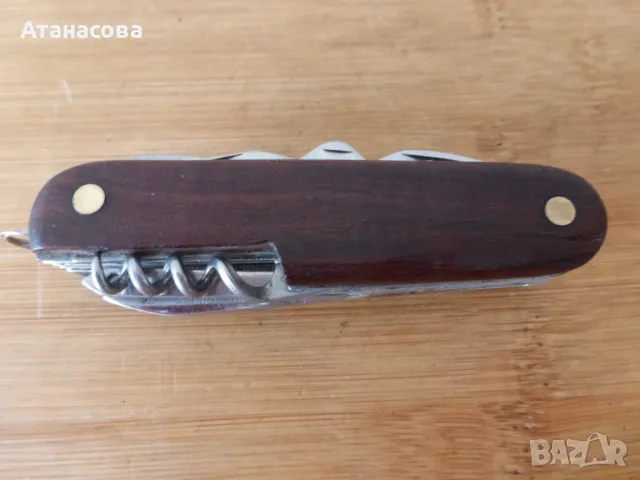 Джобно ножче 11 инструмента с дървена дръжка, снимка 6 - Ножове - 47467859