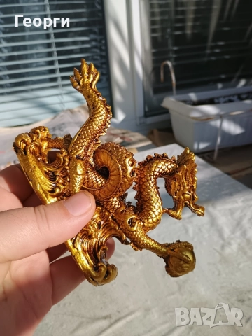 Статуетка дракон, снимка 3 - Статуетки - 52476499