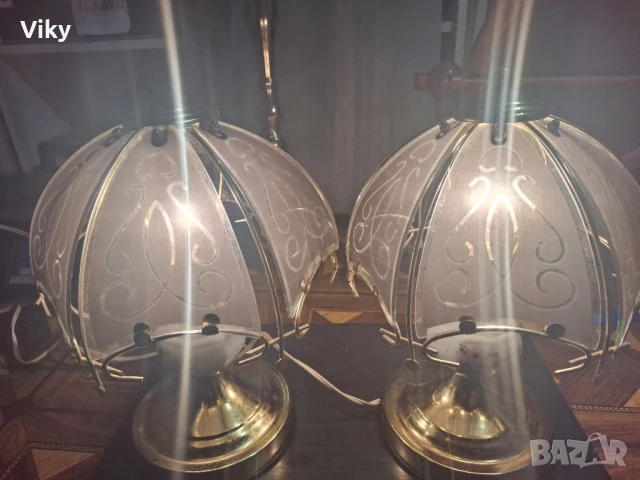 Порцеланови руски съветски нощни лампи вълшебни три позиционни витраж, снимка 9 - Настолни лампи - 51091322