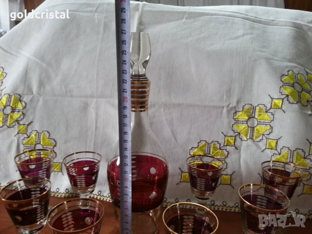 Стари чаши и гарафа , снимка 6 - Антикварни и старинни предмети - 40614919