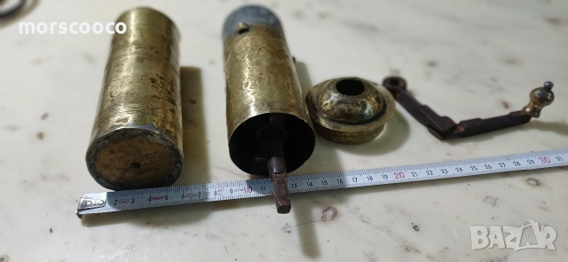 Османска бронзова мелничка за кафе, мелница , снимка 4 - Антикварни и старинни предмети - 52590224