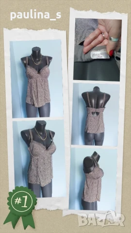 Два различни броя / Бюстие тип потник, с вграден сутиен / 90 В - С, снимка 8 - Корсети, бюстиета, топове - 30336239