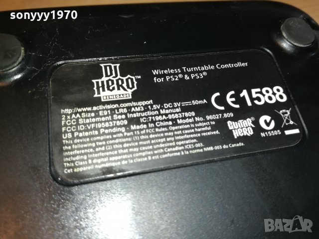 dj hero renegade ps2 & ps3 controler 0611201428, снимка 11 - PlayStation конзоли - 30696357