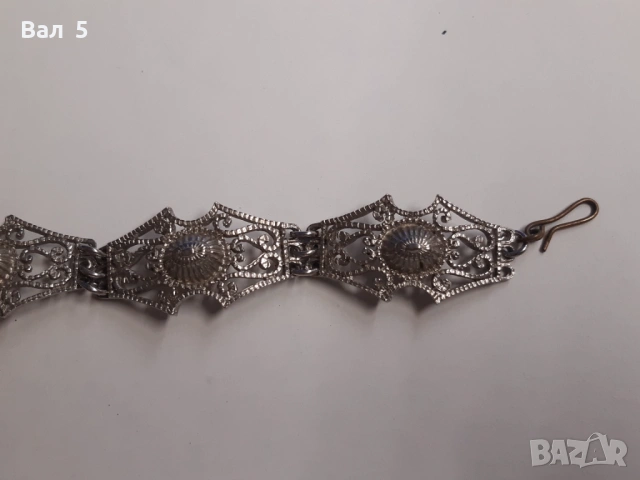 Стар накит възрожденски тип - красива ажурна гривна, снимка 4 - Антикварни и старинни предмети - 53056449