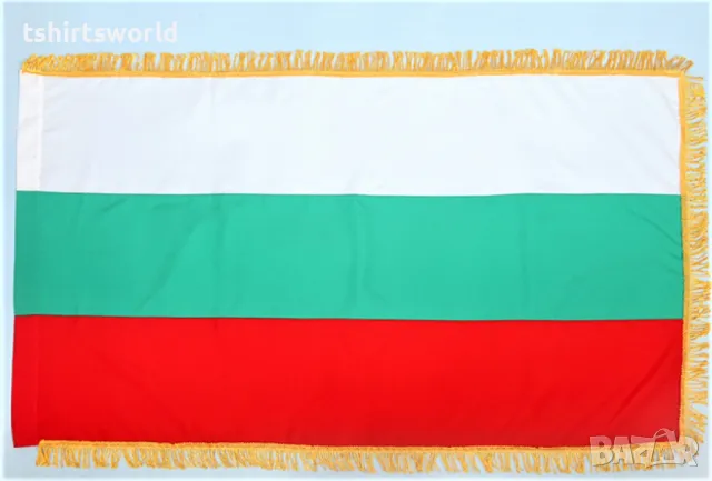 Българско знаме с ресни 60х90см
