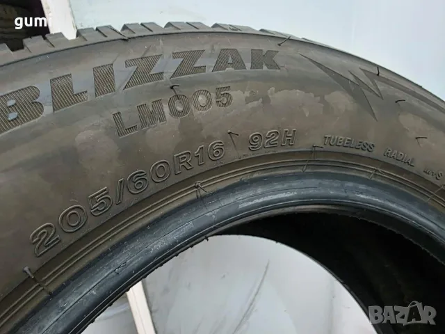 2бр зимни гуми 205/60/16 BRIDGESTONE L06589 , снимка 4 - Гуми и джанти - 55852028