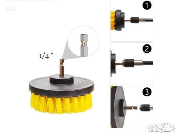 Четки за джанти, Комплект четки за почистване, снимка 5 - Аксесоари и консумативи - 31884205