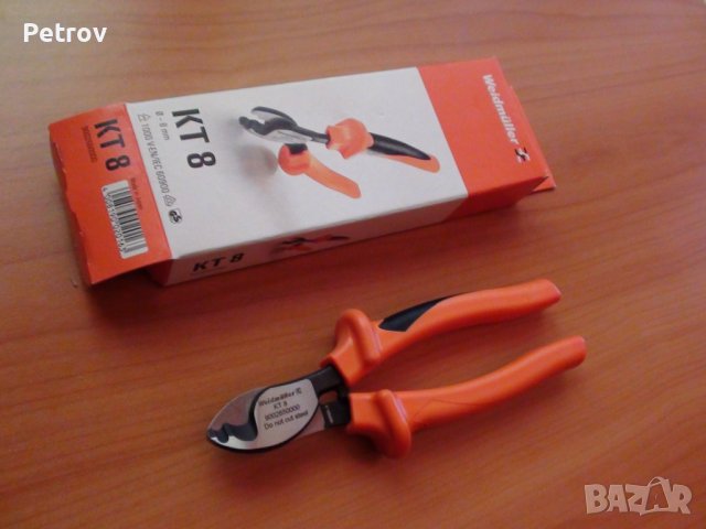 WEIDMÜLLER KT 8 VDE 1000 V - PROFI Кабелни Ножици !!! ЧИСТО НОВИ !!! ORIGINAL WEIGMÜLLER - Japan !!!, снимка 6 - Клещи - 37297514