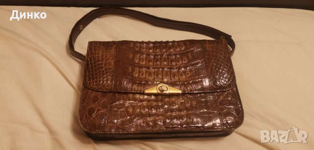 Луксозна дамска чанта от естествена крокодилска кожа , снимка 7 - Чанти - 40028833