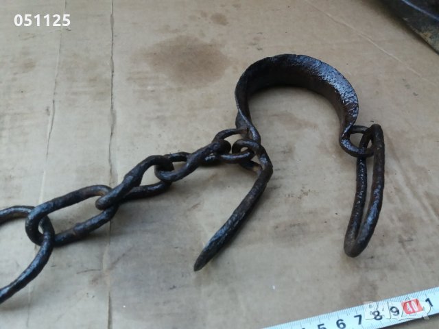 комплект ковани масивни букай , окови , пранги , белезници , снимка 7 - Антикварни и старинни предмети - 31758847