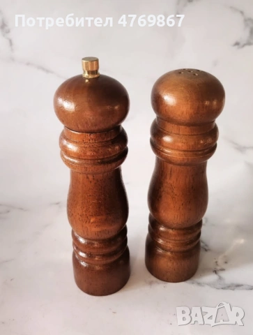 Дървени мелници за сол и пипер