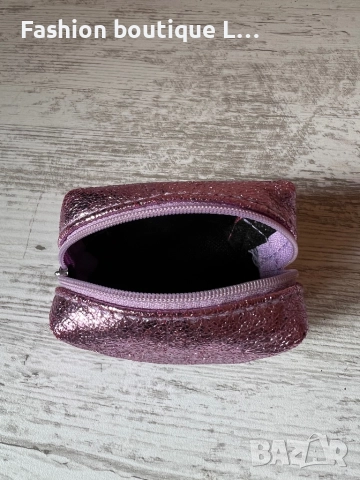 Блестящ розово лилав несесер с цип на марката H&M 🩷, снимка 4 - Портфейли, портмонета - 52390134