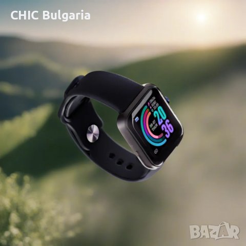 Смарт часовник (smartwatch) със силиконова каишка , снимка 1 - Смарт гривни - 41587964
