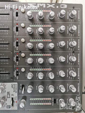 професионален мишпулт смесител миксер SYNQ SMX.3, снимка 7 - Ресийвъри, усилватели, смесителни пултове - 44491240