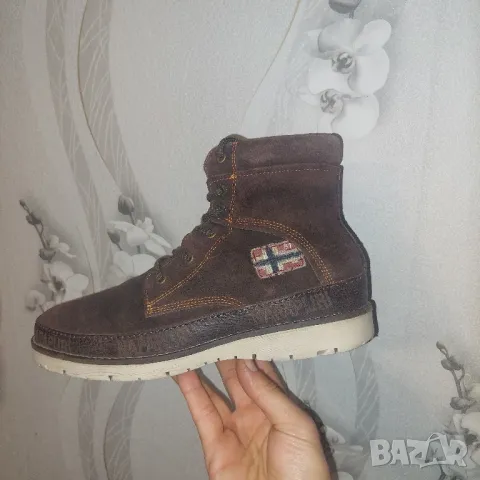 Napapijri  боти от набук номер 43, снимка 7 - Мъжки боти - 48634449
