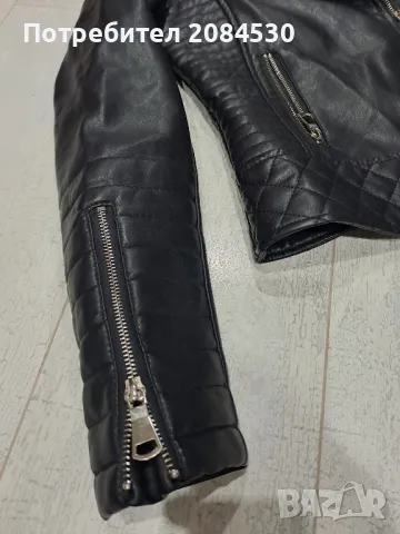 Дамско кожено яке -,,S", снимка 7 - Якета - 49620042