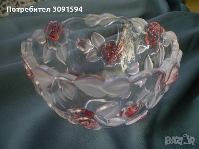 Многоцветен кристал бонбониера Германия, снимка 1 - Други ценни предмети - 40188693