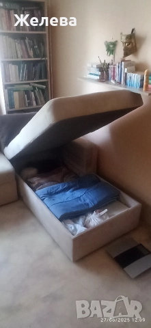 Холов диван с подматрак, снимка 11 - Дивани и мека мебел - 51964356