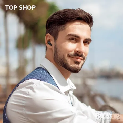 Нови безжични слушалки Bluetooth 5.0 водоустойчиви спортни с кутия за зареждане, снимка 4 - Bluetooth слушалки - 49451075