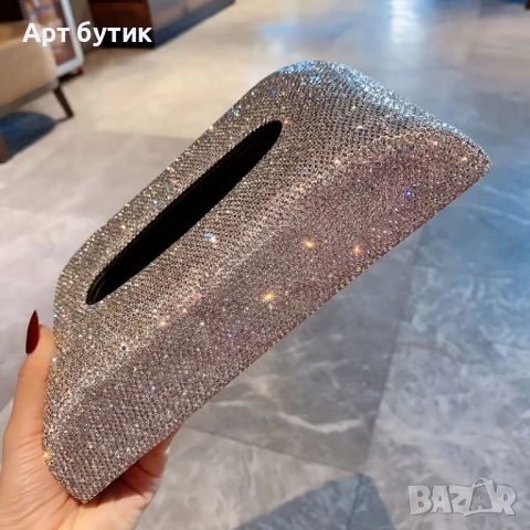 Луксозни салфетници с кристали за сватбени зали, снимка 2 - Декорация - 52573405