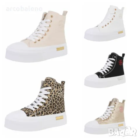 Дамски високи кецове, 5цвята 