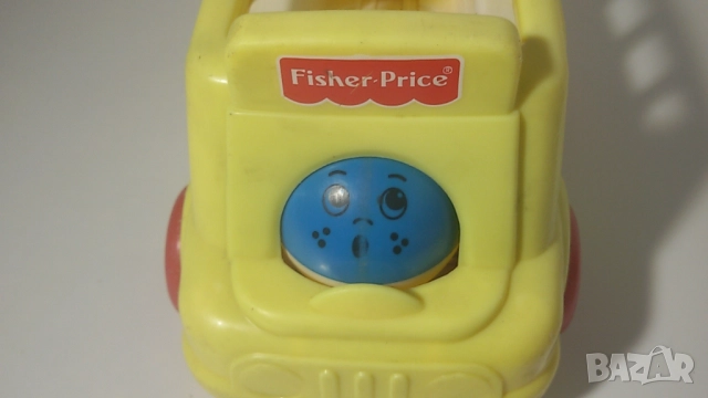 Fisher Price school bus 1112 училищен автобус бус Roll-A-Round ретро играчка, снимка 5 - Колекции - 51503009