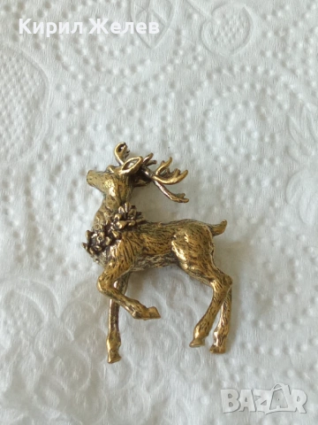 Бронзова фигурка на елен 44642