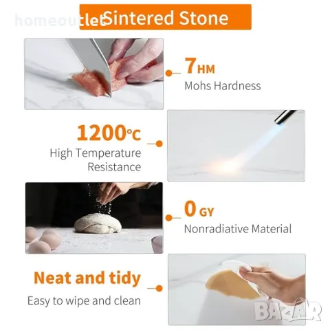 ПРОМОЦИЯ Кръгла маса с плот от синтерован камък WISFOR JJ-XZ313, снимка 6 - Маси - 49115211