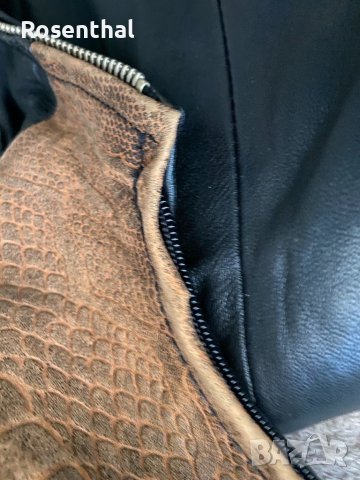 Дамско кожено яке с качулка, естествена телешка кожа, снимка 7 - Якета - 38518518