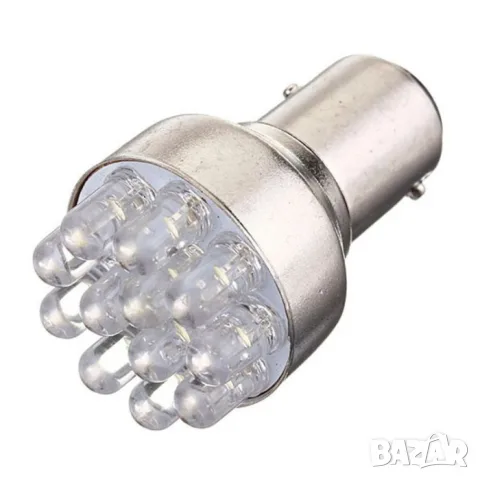 LED крушки BAY15D 12V 6000K 2 броя, снимка 3 - Аксесоари и консумативи - 55865111