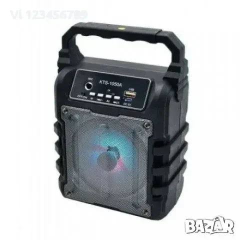 Bluetooth Тонколона KTS-1050 + ПОДАРЪК: Микрофон, снимка 3 - Радиокасетофони, транзистори - 50796617
