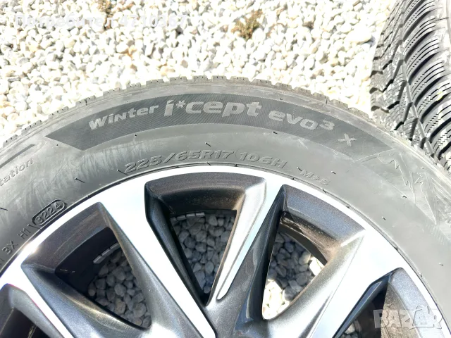 Оригинални 17ки от Mazda CX-5, 5x114.3 с гуми Ханкок 225/65, снимка 6 - Гуми и джанти - 55957638