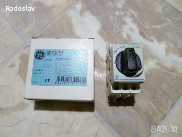 Пакетен прекъсвач General Electric D/061304-201 40А - НОВ