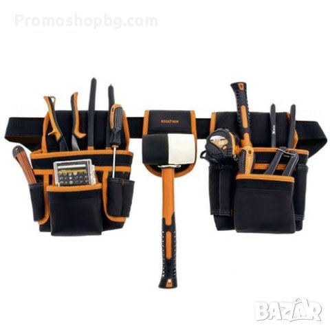Колан за инструменти Bigstren - 22 джоба + държач за чук, снимка 2 - Други стоки за дома - 42166231