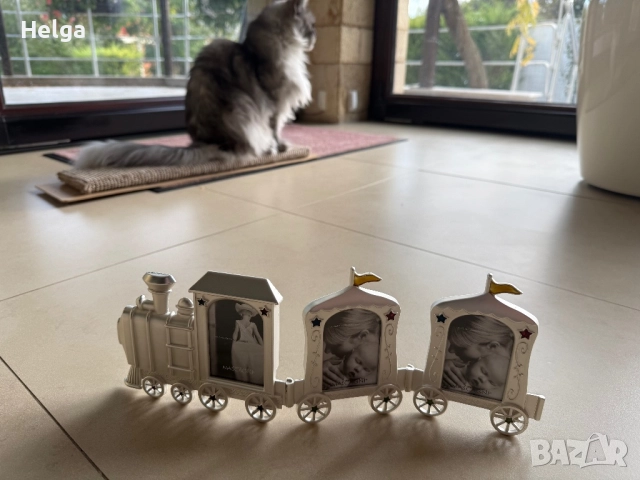 Детска рамка посребрена влакче, снимка 2 - Подаръци за кръщене - 52120242