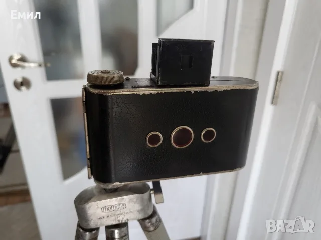 Антикварен бакелитов фотоапарат с тринога ВСВ, снимка 5 - Колекции - 55708754