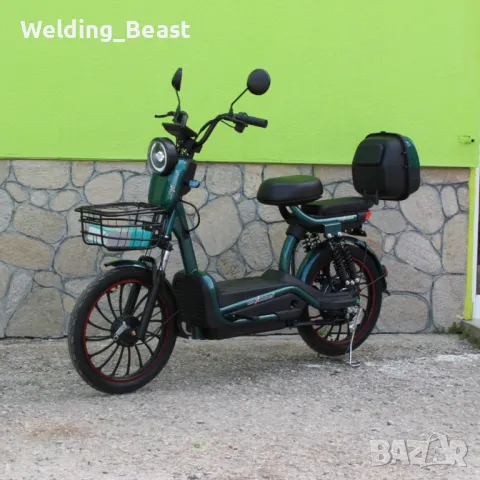 Електрическо колело-мотопед MaxMotors EBZ 20 1200W/60V/20Ah - GREEN