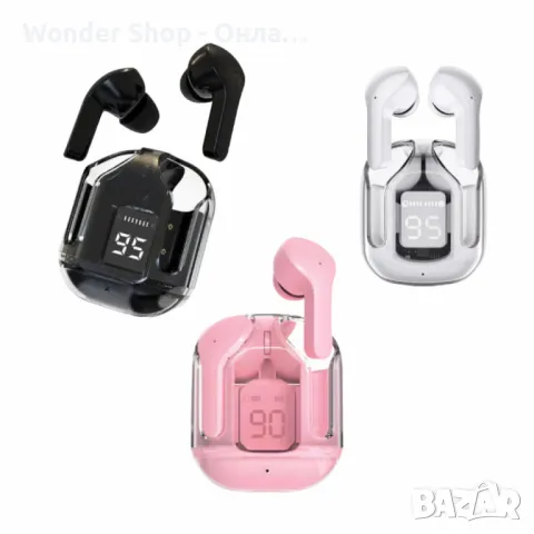 🎧 Безжични Bluetooth слушалки с LED дисплей и вграден микрофон