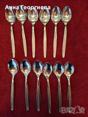 Чаени лъжички от неръждаема стомана - нови.